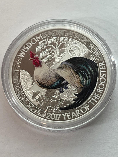 Tuvalu - Good Fortune - Lunar Rooster 2 coin set - 2 oz