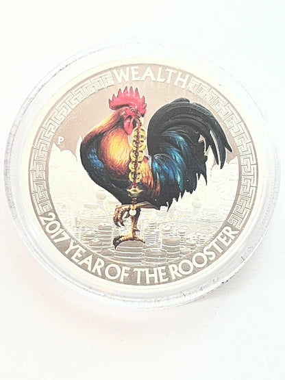 Tuvalu - Good Fortune - Lunar Rooster 2 coin set - 2 oz